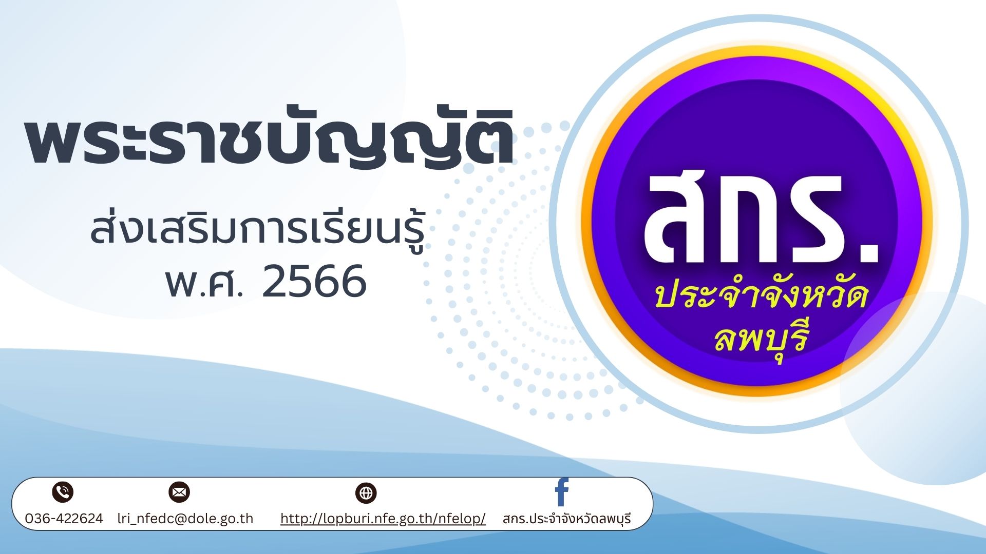 พรบ.ส่งเสริมการเรียนรู้ พ.ศ.2566